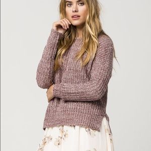 Purple Tillys Knit Sweater V neck